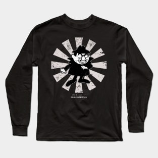 Boris Badenov Retro Japanese The Bullwinkle Show Long Sleeve T-Shirt